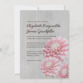  Dahlia Wedding Invitations Kaart (Voorkant)