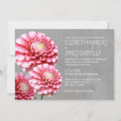 Dahlia Wedding Invitations Kaart (Voorkant)