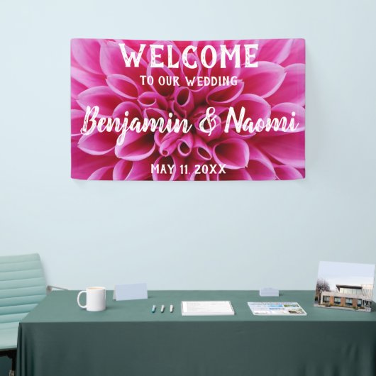 Dahlia Wedding Welcome Banner (Beurs)