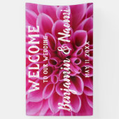 Dahlia Wedding Welcome Banner (Verticaal)