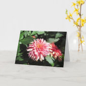 Dahlia-Wenskaart Kaart (Gele Bloem)
