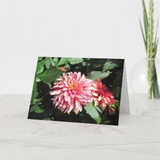Dahlia-Wenskaart Kaart