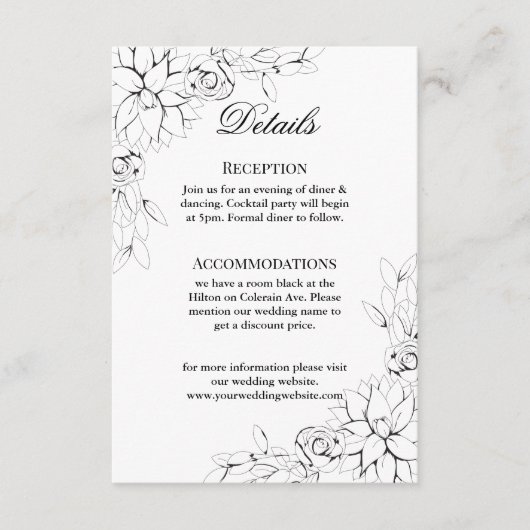 Dahlia Wreath Enclosure Kaart (Voorkant)