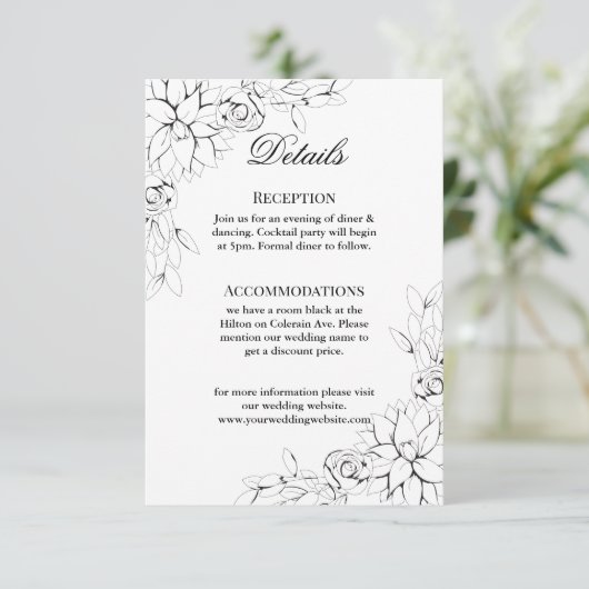 Dahlia Wreath Enclosure Kaart (Staand voorkant)