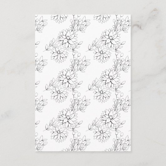 Dahlia Wreath Enclosure Kaart (Achterkant)