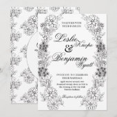 Dahlia Wreath Kaart (Voorkant / Achterkant)