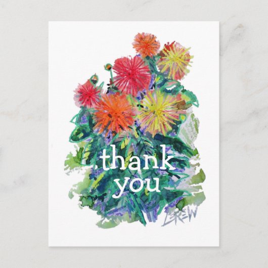 Dahlias #170310 briefkaart (Voorkant)