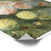 Dahlias, 1883, Claude Monet Poster (Hoek)