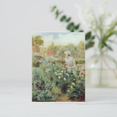 Dahlias 1896 briefkaart (Staand voorkant)