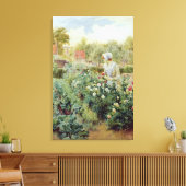 Dahlias 1896 canvas afdruk (Insitu (Woonkamer))