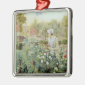 Dahlias 1896 metalen ornament (Links)