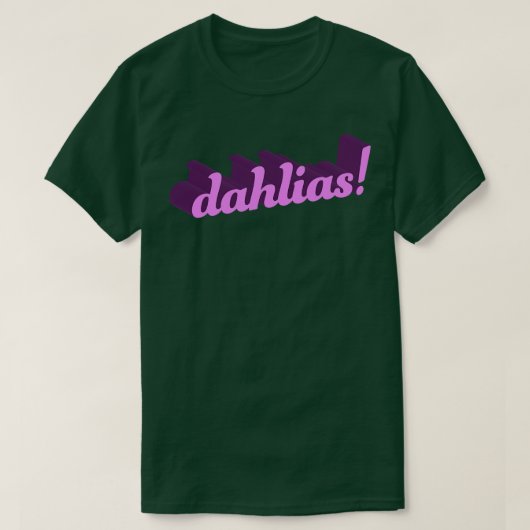 dahlias 3D T-shirt (Design voorkant)