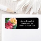 Dahlias adreslabel etiket (Insitu)