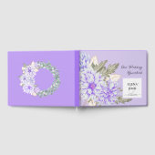 Dahlias Amethyst Wedding Guestbook Gastenboek (Volledig)