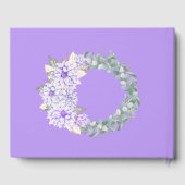 Dahlias Amethyst Wedding Guestbook Gastenboek (Achterkant)