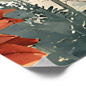 Dahlias and Ferns Poster (Hoek)