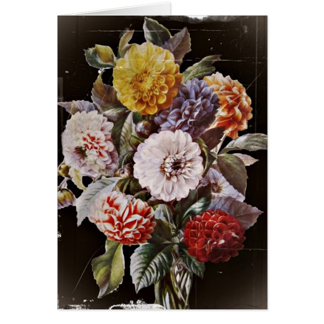 Dahlias Antiek Bouquet (Voorkant)