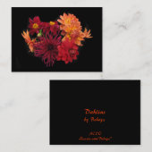 Dahlias ATC Visitekaartje (Voorkant / Achterkant)
