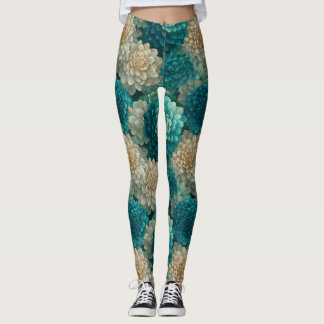 Dahlias Bloem Actieve Kleding Dahlias Bloemblad Be Leggings