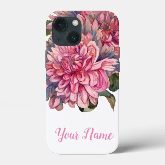 dahlia's bloemen Case-Mate iPhone case (Achterkant)