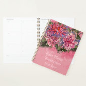 Dahlias bloemen roze aquarel planner (Display)