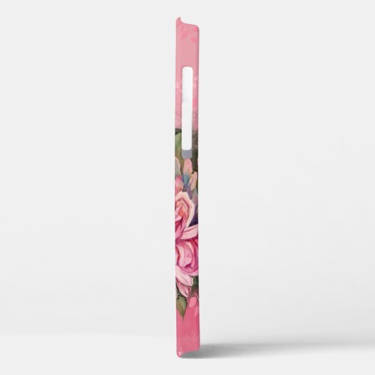 Dahlias bloemen roze waterverf Case-Mate iPhone case (Achterkant / Links)