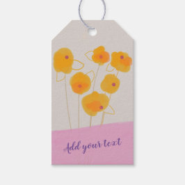 Dahlias bos design Gift Label Cadeaulabel