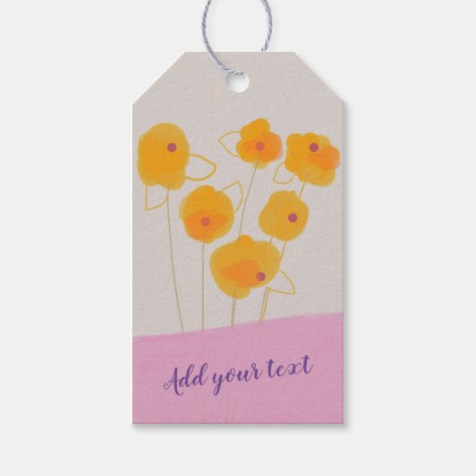Dahlias bos design Gift Label Cadeaulabel (Voorkant)