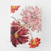  Dahlias botanische vellen van verpakkingspapier (In situ)