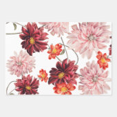  Dahlias botanische vellen van verpakkingspapier (Voorkant 2)