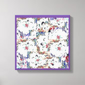 Dahlias Canvas Afdruk (Voorkant)