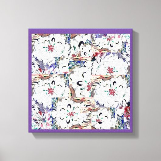 Dahlias Canvas Afdruk (Voorkant)