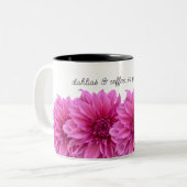 Dahlia's en koffiebloemen Mok (Voorkant links)