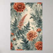 Dahlias en varens poster (Voorkant)