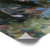 Dahlias en Zwarte Kat, schilderij als kunstdruk Poster (Hoek)