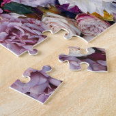 Dahlias Flowers & Rozen Jigzaag Puzzle Legpuzzel (Zijkant)