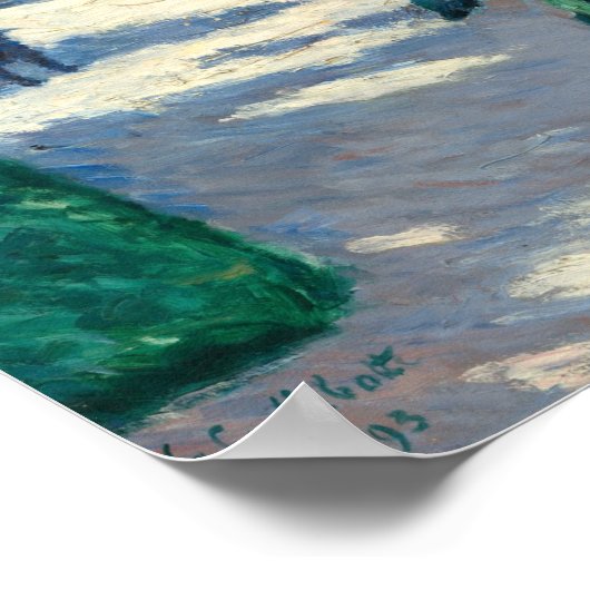 Dahlias - Gustave Caillebotte Fine Art Poster (Hoek)