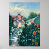 Dahlias - Gustave Caillebotte Fine Art Poster (Voorkant)