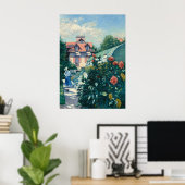 Dahlias - Gustave Caillebotte Fine Art Poster (Thuiskantoor)