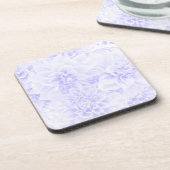 Dahlias in blauw bier onderzetter (Linkerzijde)