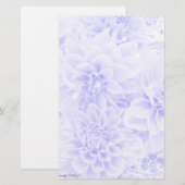 Dahlias in blauw briefpapier (Voorkant / Achterkant)