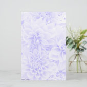 Dahlias in blauw briefpapier (Staand voorkant)