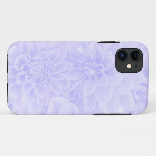 Dahlias in blauw Case-Mate iPhone case (Achterkant (horizontaal))