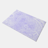 Dahlias in blauw deurmat (Schuin)