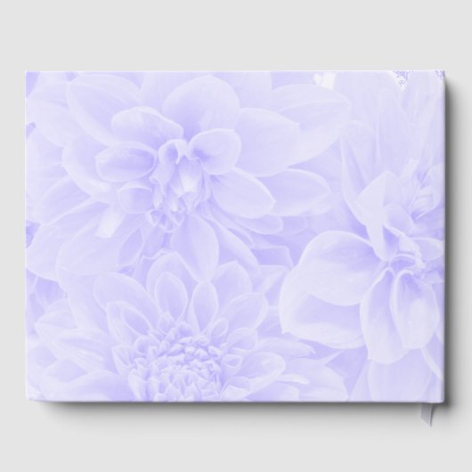 Dahlias in blauw gastenboek (Achterkant)