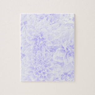 Dahlias in blauw legpuzzel