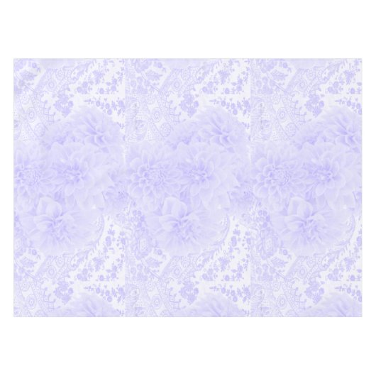 Dahlias in blauw tafelkleed (Voorkant (Horizontaal))