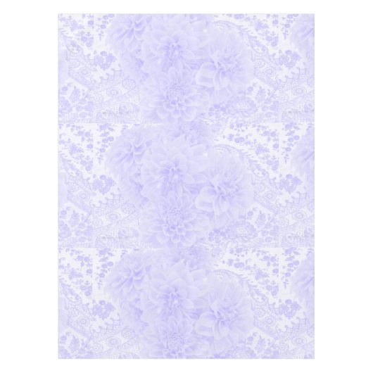 Dahlias in blauw tafelkleed (Voorkant)