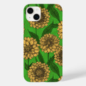 Dahlias in geel en groen Case-Mate iPhone case (Achterkant)