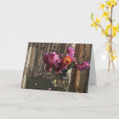 Dahlia's in het Venster Kaart (Gele Bloem)